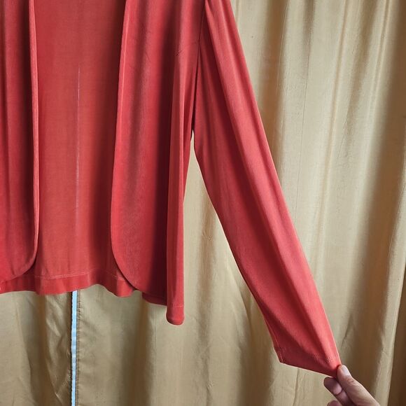 Chico's Coral Pink Cardigan Sweater - Picture 3 of 8